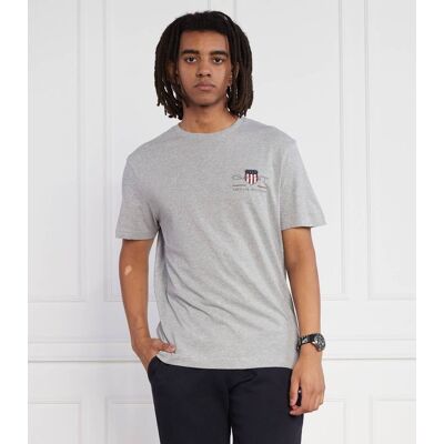 Gant T-shirt Regular Fit szary M Gant T-shirt Regular Fit szary M