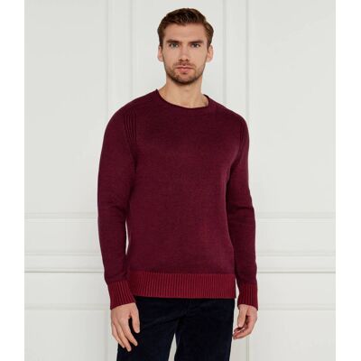 Tommy Hilfiger Sweter Regular Fit bordowy S Tommy Hilfiger Sweter Regular Fit bordowy S