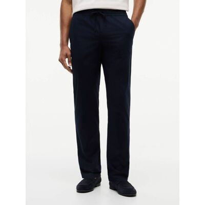 Tommy Hilfiger Spodnie chino DENTON Slim Fit granatowy 34/32 Tommy Hilfiger Spodnie chino DENTON Slim Fit granatowy 34/32