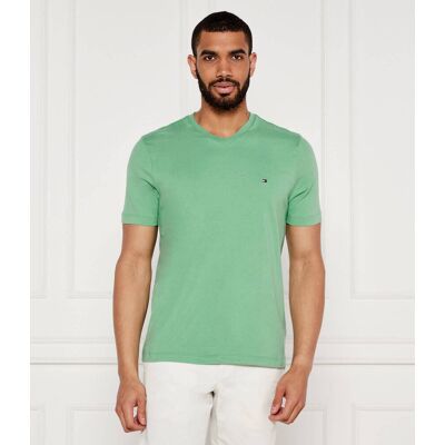 Tommy Hilfiger T-shirt Essential Regular Fit zielony S Tommy Hilfiger T-shirt Essential Regular Fit zielony S