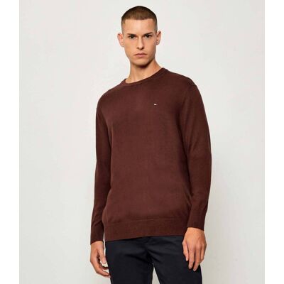 Tommy Hilfiger Sweter Regular Fit z dodatkiem kaszmiru brązowy XL Tommy Hilfiger Sweter Regular Fit z dodatkiem kaszmiru brązowy XL