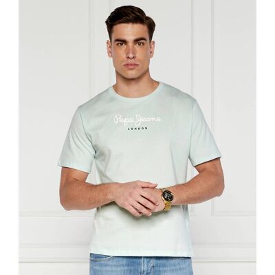 Pepe Jeans London T-shirt Eggo Regular Fit miętowy S Pepe Jeans London T-shirt Eggo Regular Fit miętowy S