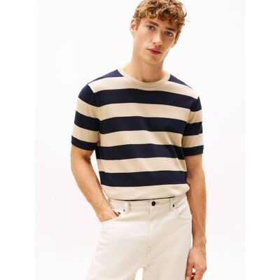 Tommy Hilfiger Sweter Relaxed fit beżowy XXL Tommy Hilfiger Sweter Relaxed fit beżowy XXL