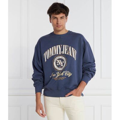 Tommy Jeans Bluza TJM BOXY LUXE VARSITY CREW Regular Fit granatowy L Tommy Jeans Bluza TJM BOXY LUXE VARSITY CREW Regular Fit granatowy L
