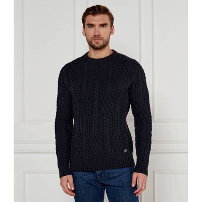 Joop! Jeans Sweter Silano Modern fit granatowy XL Joop! Jeans Sweter Silano Modern fit granatowy XL