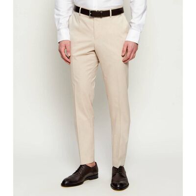 Boss BLACK Spodnie H-Genius-MM-251 Slim Fit beżowy 54 Boss BLACK Spodnie H-Genius-MM-251 Slim Fit beżowy 54