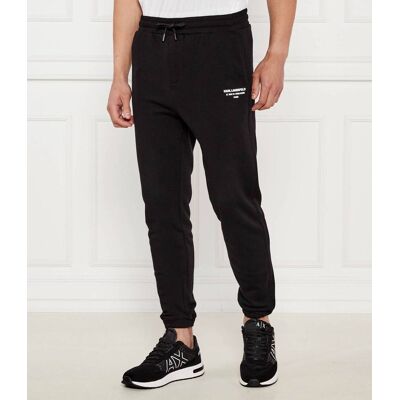 Karl Lagerfeld Spodnie dresowe Loose fit czarny L Karl Lagerfeld Spodnie dresowe Loose fit czarny L