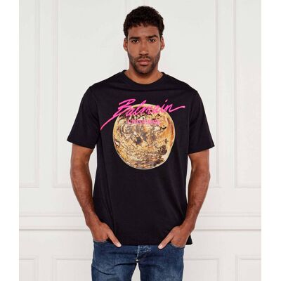 Balmain T-shirt Regular Fit czarny M Balmain T-shirt Regular Fit czarny M