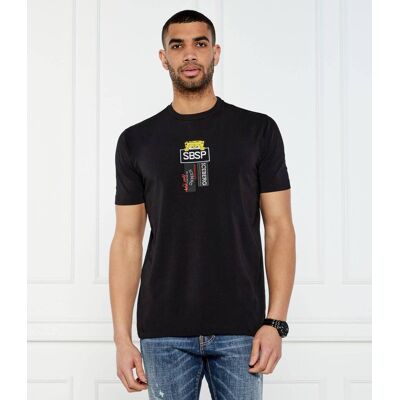 Iceberg T-shirt Iceberg x Spongebob Regular Fit czarny XXL Iceberg T-shirt Iceberg x Spongebob Regular Fit czarny XXL