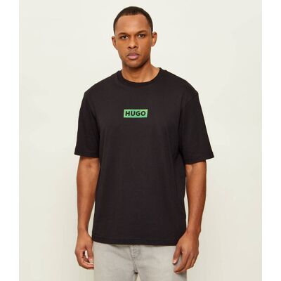 Hugo Blue T-shirt Nufotee Regular Fit czarny M Hugo Blue T-shirt Nufotee Regular Fit czarny M