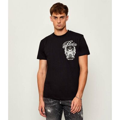 Philipp Plein T-shirt Glass Skull Regular Fit czarny M Philipp Plein T-shirt Glass Skull Regular Fit czarny M