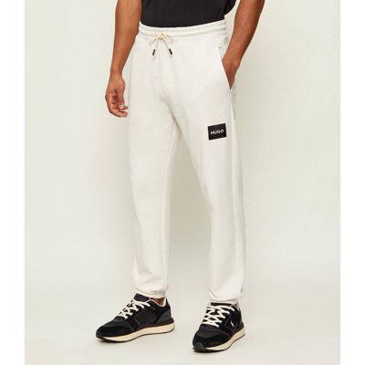 HUGO Spodnie dresowe Daylony Regular Fit biały XXL HUGO Spodnie dresowe Daylony Regular Fit biały XXL