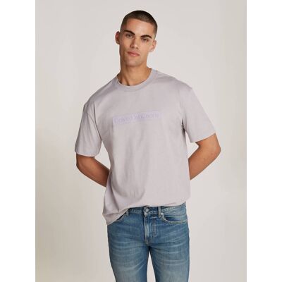 Calvin Klein Jeans T-shirt Regular Fit lawendowy M Calvin Klein Jeans T-shirt Regular Fit lawendowy M