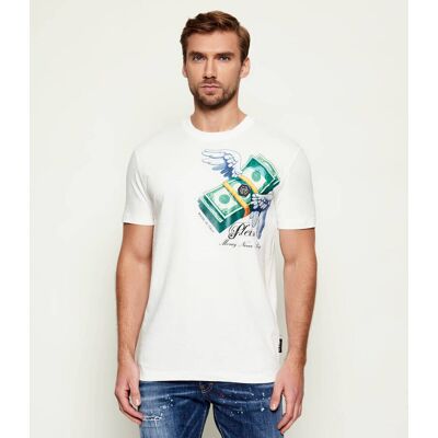 Philipp Plein T-shirt Money Regular Fit biały M Philipp Plein T-shirt Money Regular Fit biały M