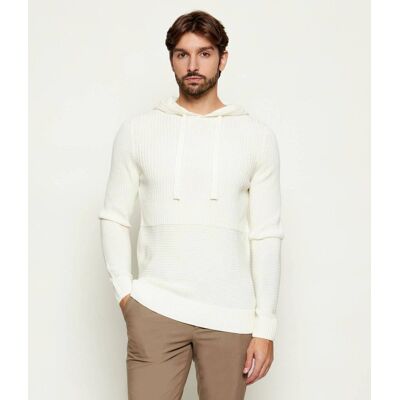 Joop! Sweter Regular Fit z dodatkiem wełny kremowy S Joop! Sweter Regular Fit z dodatkiem wełny kremowy S