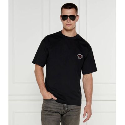 HUGO T-shirt Dimonade Relaxed fit czarny XL HUGO T-shirt Dimonade Relaxed fit czarny XL
