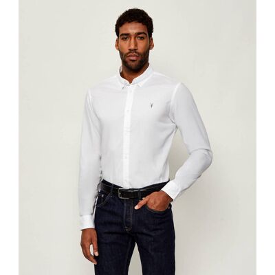 AllSaints Koszula HAWTHORNE Slim Fit stretch biały XL AllSaints Koszula HAWTHORNE Slim Fit stretch biały XL