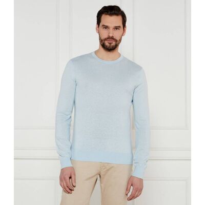 TIGER OF SWEDEN Sweter Connor L Slim Fit z dodatkiem lnu błękitny XXL TIGER OF SWEDEN Sweter Connor L Slim Fit z dodatkiem lnu błękitny XXL