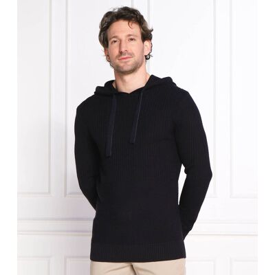 Joop! Sweter Regular Fit z dodatkiem wełny granatowy XL Joop! Sweter Regular Fit z dodatkiem wełny granatowy XL