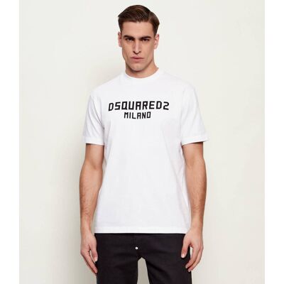 Dsquared2 T-shirt Milano cool fit biały XL Dsquared2 T-shirt Milano cool fit biały XL