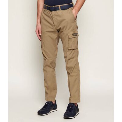 Aeronautica Militare Spodnie cargo Slim Fit khaki 50 Aeronautica Militare Spodnie cargo Slim Fit khaki 50