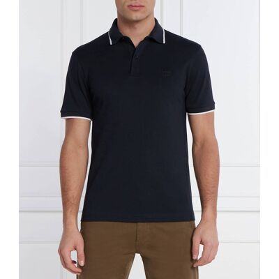 Boss ORANGE Polo Passertip Slim Fit pique granatowy XXXL Boss ORANGE Polo Passertip Slim Fit pique granatowy XXXL