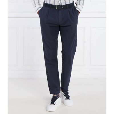Tommy Hilfiger Spodnie HARLEM Slim Fit z dodatkiem lnu granatowy 35/34 Tommy Hilfiger Spodnie HARLEM Slim Fit z dodatkiem lnu granatowy 35/34