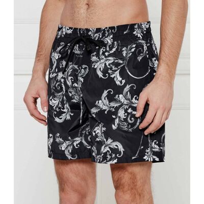 Versace Jeans Couture Szorty kąpielowe BAROCCO Regular Fit czarny 48 Versace Jeans Couture Szorty kąpielowe BAROCCO Regular Fit czarny 48