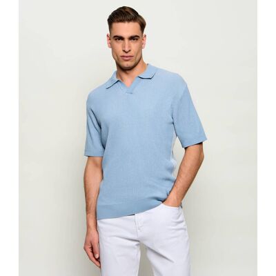 Boss ORANGE Sweter Aravolo Loose fit błękitny S Boss ORANGE Sweter Aravolo Loose fit błękitny S