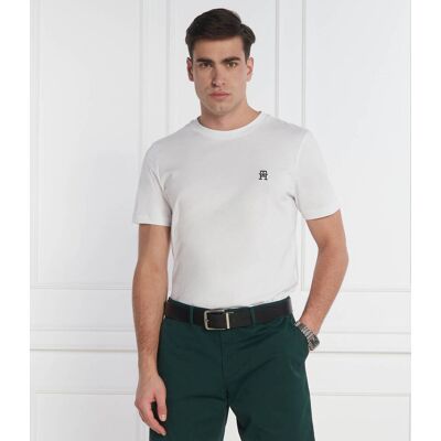 Tommy Hilfiger T-shirt MONOGRAM IMD TEE Regular Fit biały XXL Tommy Hilfiger T-shirt MONOGRAM IMD TEE Regular Fit biały XXL
