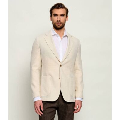Windsor Marynarka Giro Slim Fit z dodatkiem lnu beżowy 48 Windsor Marynarka Giro Slim Fit z dodatkiem lnu beżowy 48