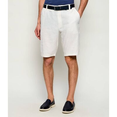 Boss ORANGE Lniane szorty Chino_DS_3S Tapered fit biały 34 Boss ORANGE Lniane szorty Chino_DS_3S Tapered fit biały 34