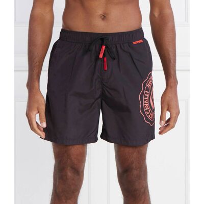 Just Cavalli Szorty kąpielowe Regular Fit czarny L Just Cavalli Szorty kąpielowe Regular Fit czarny L