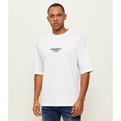 Dsquared2 T-shirt Milano Loose fit biały XXL Dsquared2 T-shirt Milano Loose fit biały XXL