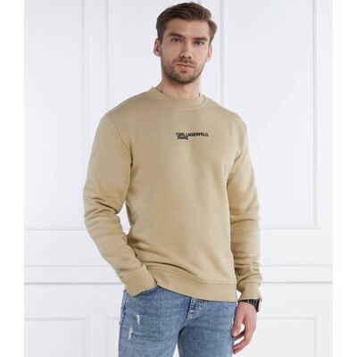 Karl Lagerfeld Jeans Bluza Regular Fit beżowy S Karl Lagerfeld Jeans Bluza Regular Fit beżowy S