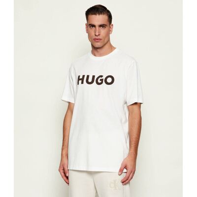 HUGO T-shirt Dulivio_U253 Regular Fit biały XXL HUGO T-shirt Dulivio_U253 Regular Fit biały XXL