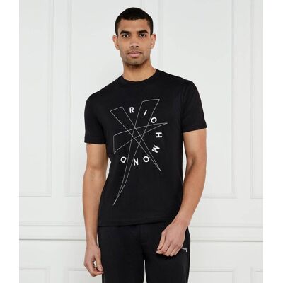 Richmond X T-shirt HUSILLO Regular Fit czarny XL Richmond X T-shirt HUSILLO Regular Fit czarny XL