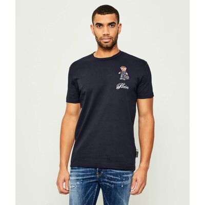 Philipp Plein T-shirt Teddy Bear Regular Fit granatowy M Philipp Plein T-shirt Teddy Bear Regular Fit granatowy M