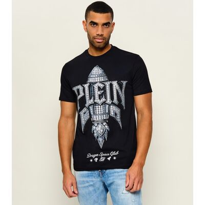 Philipp Plein T-shirt Rocket Stones Regular Fit czarny M Philipp Plein T-shirt Rocket Stones Regular Fit czarny M