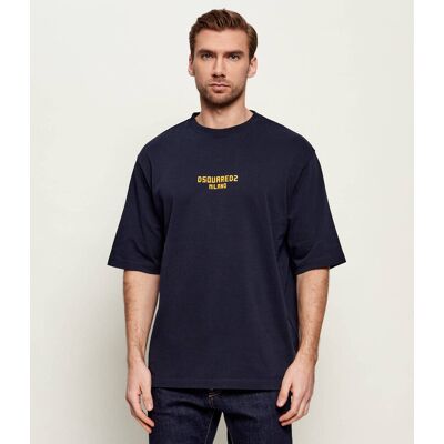 Dsquared2 T-shirt Milano Loose fit granatowy XL Dsquared2 T-shirt Milano Loose fit granatowy XL