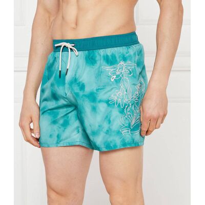 Iceberg Szorty kąpielowe Ice Iceberg x Warner Regular Fit turkusowy XL Iceberg Szorty kąpielowe Ice Iceberg x Warner Regular Fit turkusowy XL