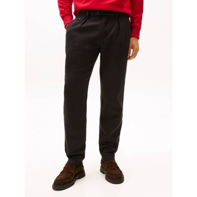 Tommy Hilfiger Spodnie chino HARLEM Tapered fit czarny 32/32 Tommy Hilfiger Spodnie chino HARLEM Tapered fit czarny 32/32