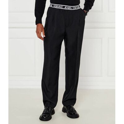 Versace Jeans Couture Spodnie EL LOGO Loose fit czarny 52 Versace Jeans Couture Spodnie EL LOGO Loose fit czarny 52