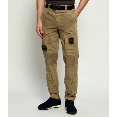 Aeronautica Militare Spodnie cargo ANTI-G Straight fit khaki 50 Aeronautica Militare Spodnie cargo ANTI-G Straight fit khaki 50