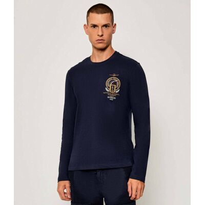 Aeronautica Militare Longsleeve Regular Fit granatowy L Aeronautica Militare Longsleeve Regular Fit granatowy L