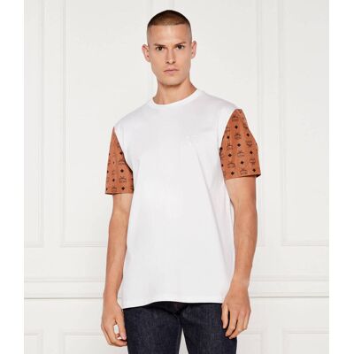 MCM T-shirt MONOGRAM Regular Fit biały L MCM T-shirt MONOGRAM Regular Fit biały L