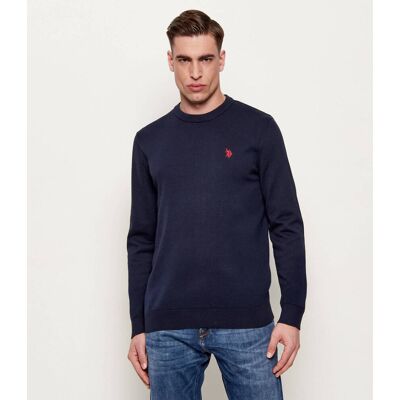 US Polo ASSN Sweter Regular Fit granatowy M US Polo ASSN Sweter Regular Fit granatowy M