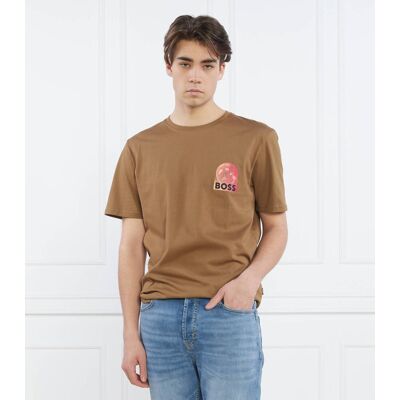 Boss ORANGE T-shirt TeeUniverse Relaxed fit brązowy L Boss ORANGE T-shirt TeeUniverse Relaxed fit brązowy L