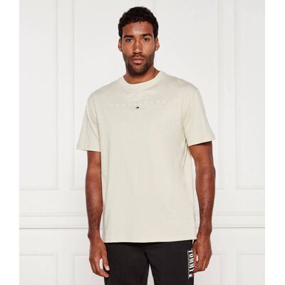 Tommy Jeans T-shirt LINEAR LOGO TEE EXT Regular Fit ecru XXL Tommy Jeans T-shirt LINEAR LOGO TEE EXT Regular Fit ecru XXL