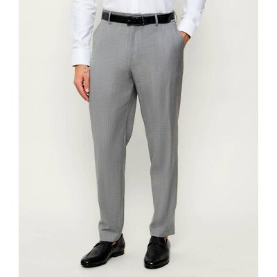 Boss BLACK Wełniane spodnie P-Perin-CW-WG-262 Tapered fit szary 54 Boss BLACK Wełniane spodnie P-Perin-CW-WG-262 Tapered fit szary 54